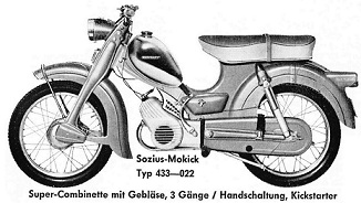 Zndapp-Schaltplan Typ 433-022 Super Combinette